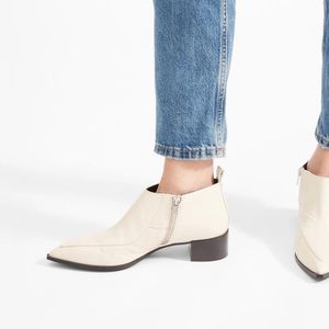Everlane Boss Bootie in Bone